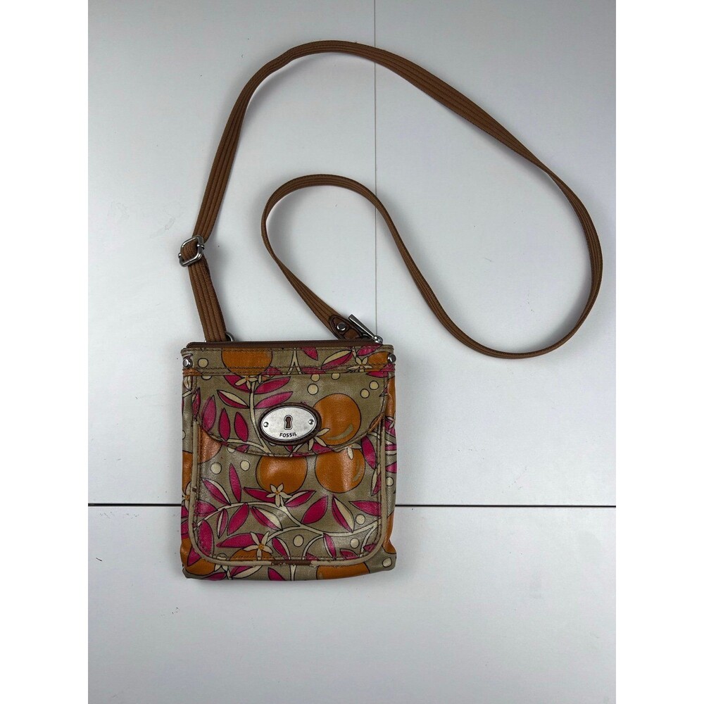 Fossil Key-Per Coated Canvas Crossbody Bag